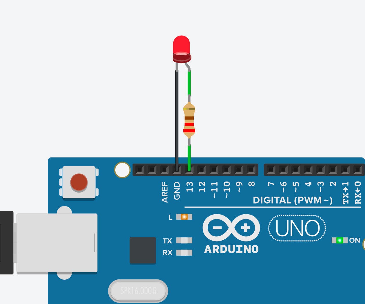 Blink An Led With Arduino In Tinkercad 6 Steps With Pictures Instructables