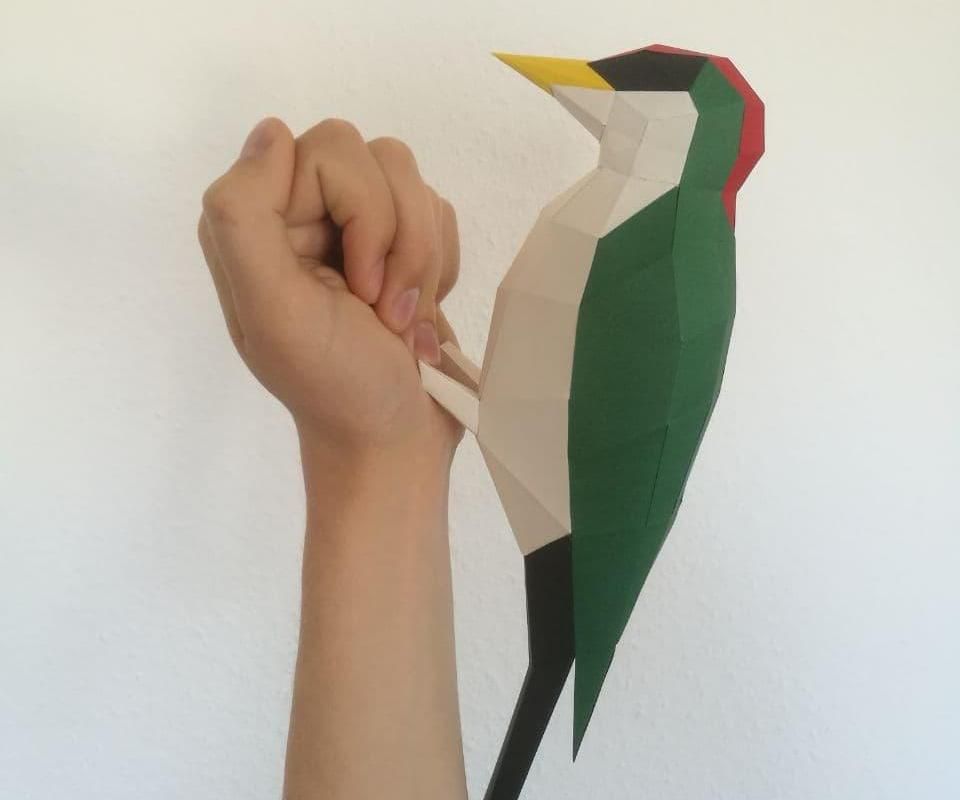 Papercraft Low-Poly Woodpecker : 4 Steps (with Pictures) - Instructables