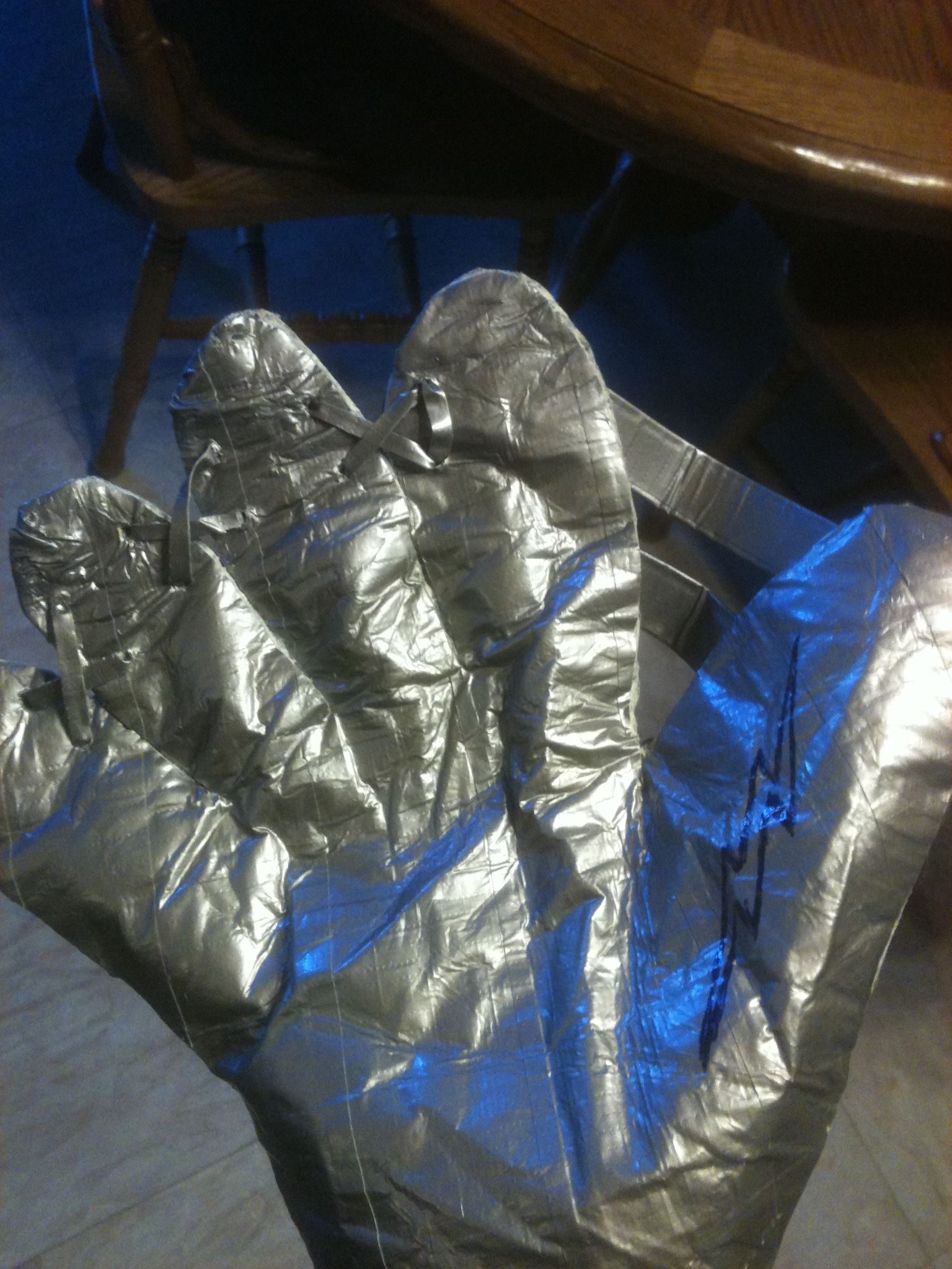 Duct Tape Baseball Glove 6 Steps Instructables