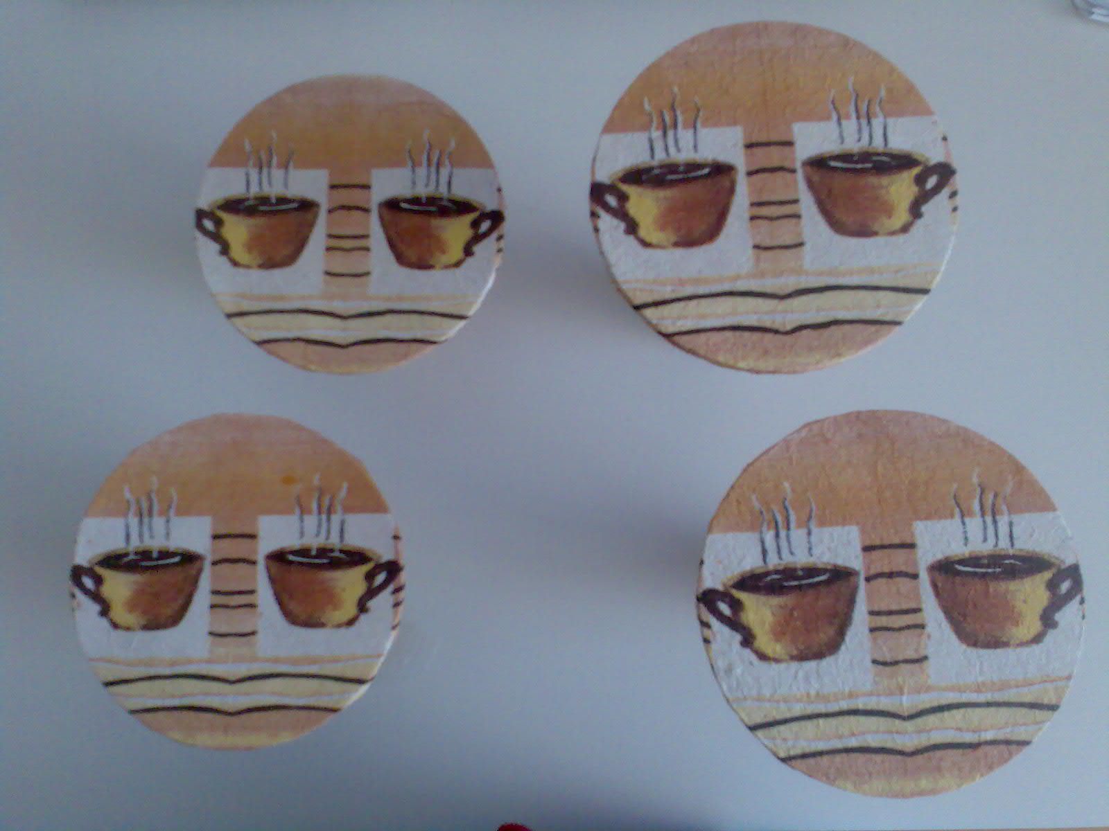 Charming Coffee Mug Coasters Decoupage 6 Steps (with Pictures
