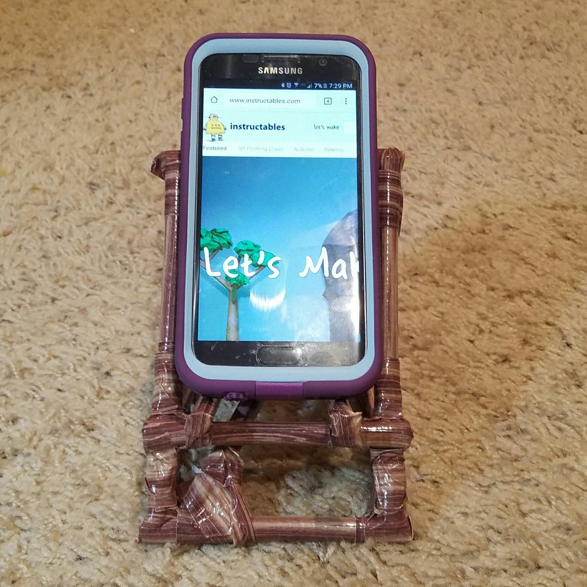 Duct Tape Phone Stand 4 Steps (with Pictures) Instructables