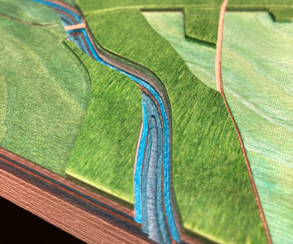 Custom (coloured) Plywood + 3D Map