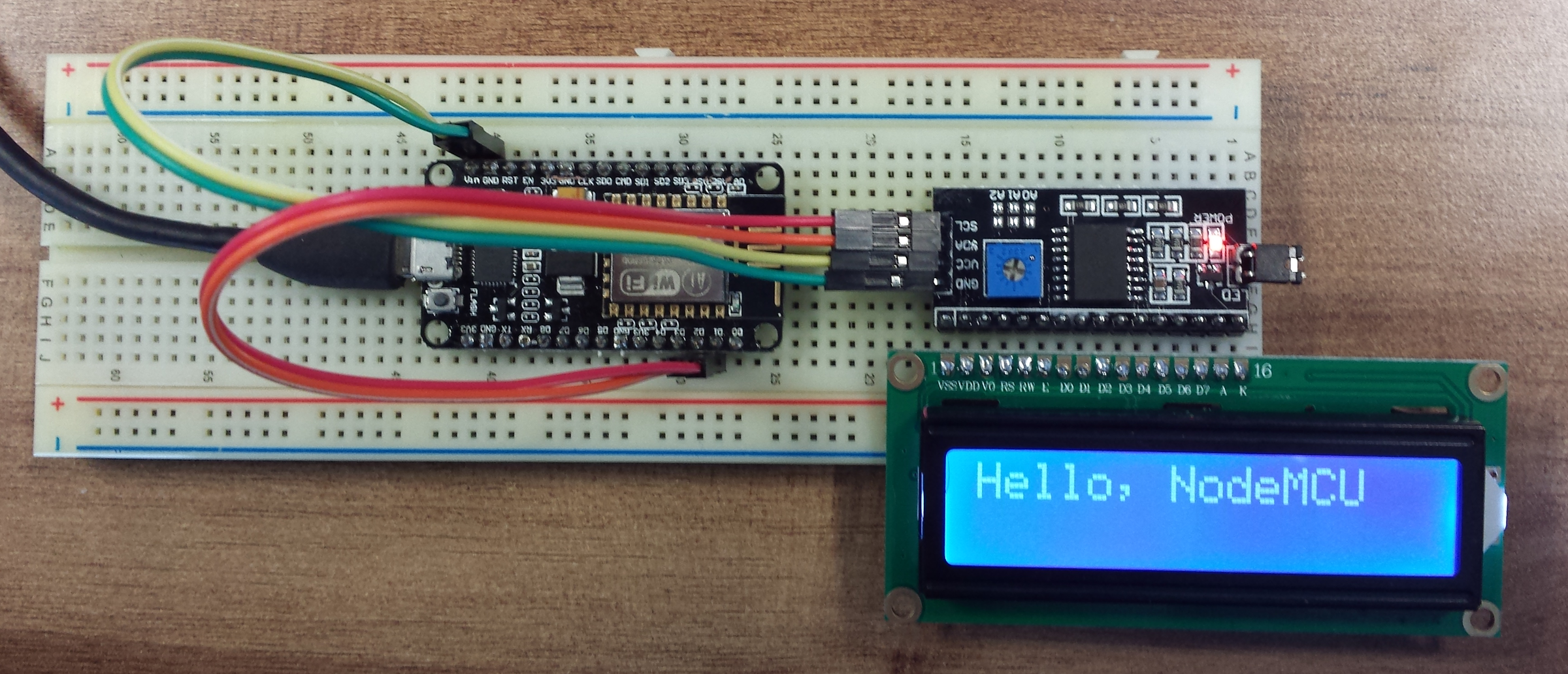 I2C LCD on NodeMCU V2 With Arduino IDE 