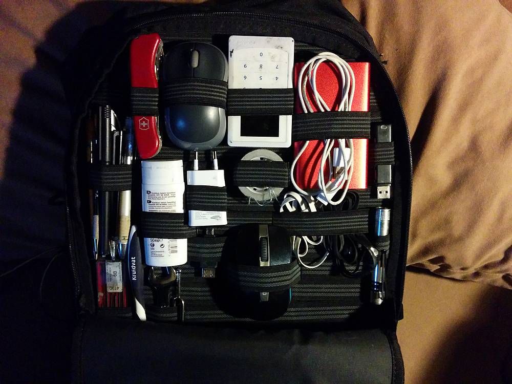 backpack with elastic straps
