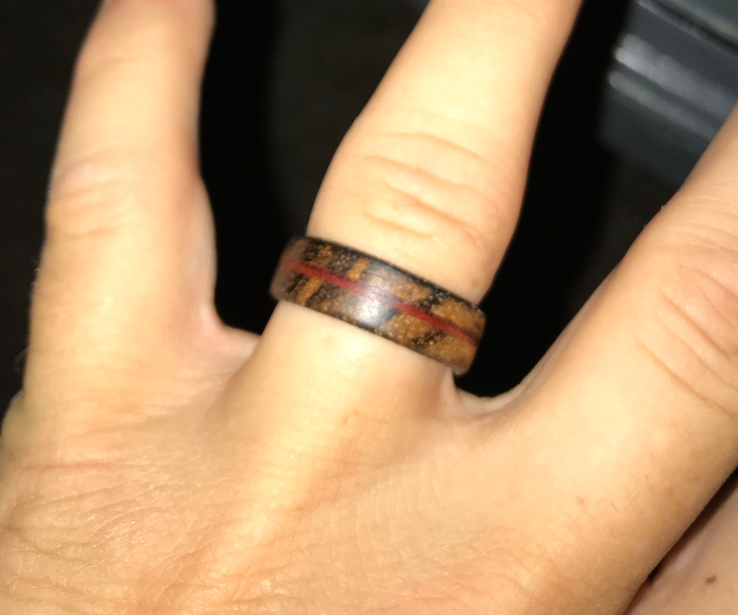 Wooden Wedding Ring Made With Basic Tools