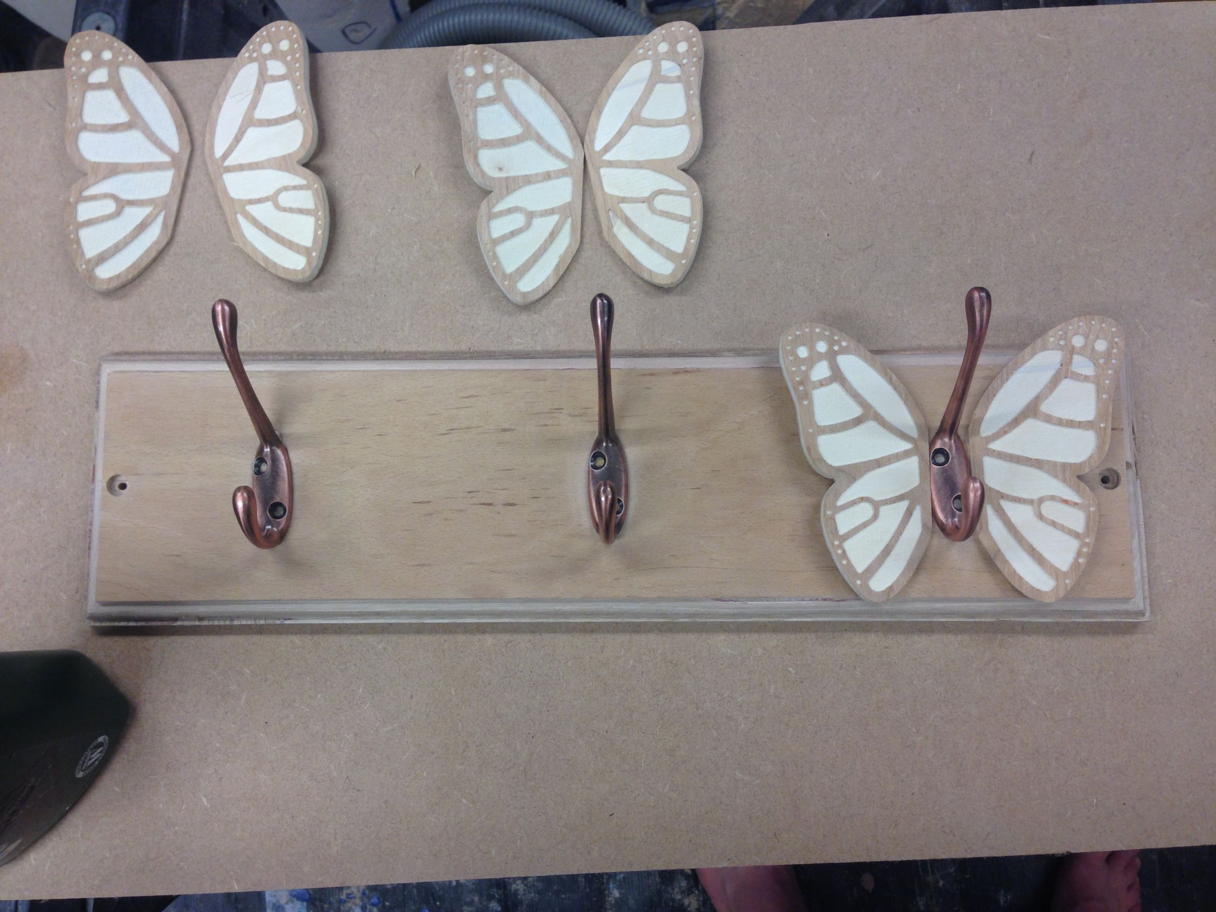 Butterfly Coat Rack From Off Cuts 4 Steps (with Pictures) Instructables