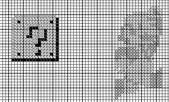 cross stitch pattern in photoshop with