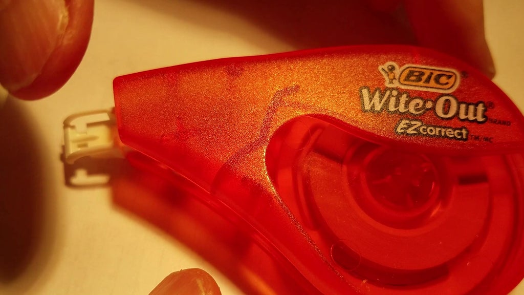 Quick Fix Bic Wite-Out Tape Dispenser White Out : 5 Steps (With Pictures) -  Instructables