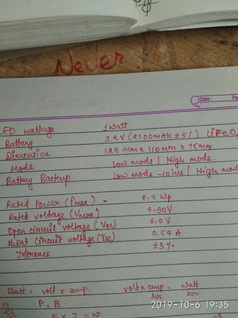 How To Calculate The Total Time A Battery Can Operate Light Instructables