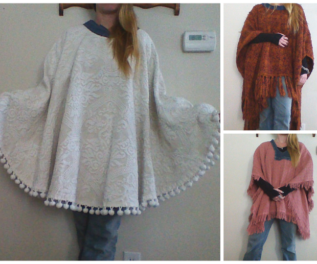 wallpapers How To Make A Shawl Out Of A Blanket easy poncho out of almost anything 6