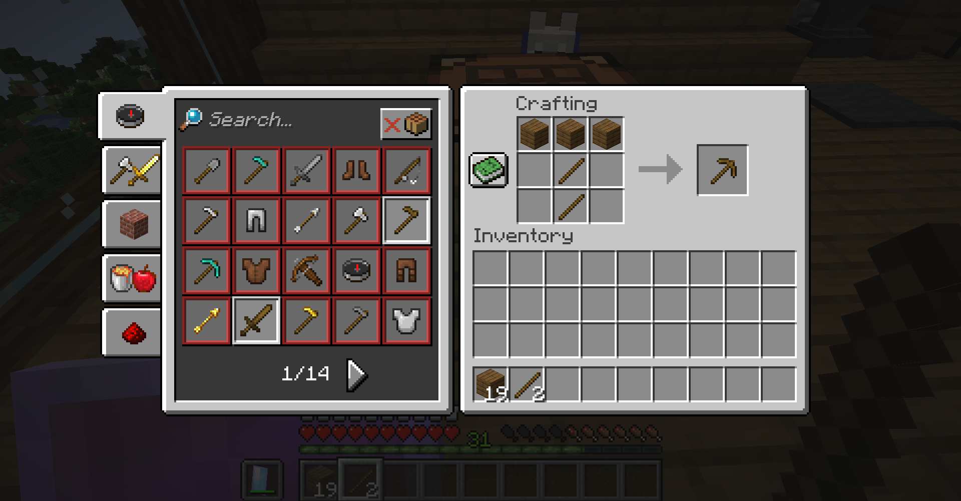 How To Make A Pickaxe In Minecraft 8 Steps Instructables