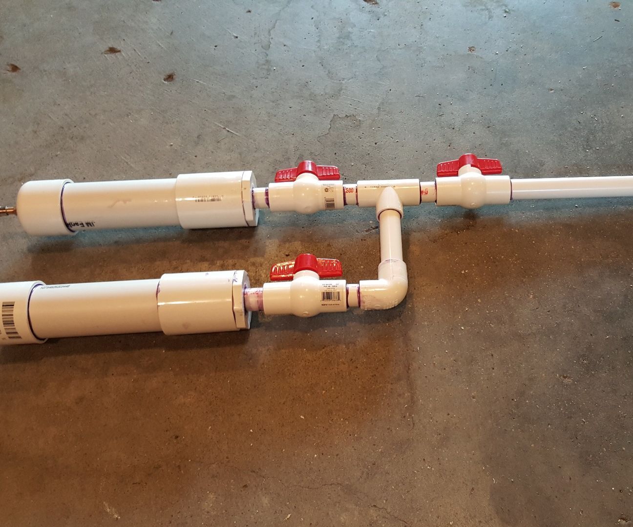 PVC Dual Shot Air Gun