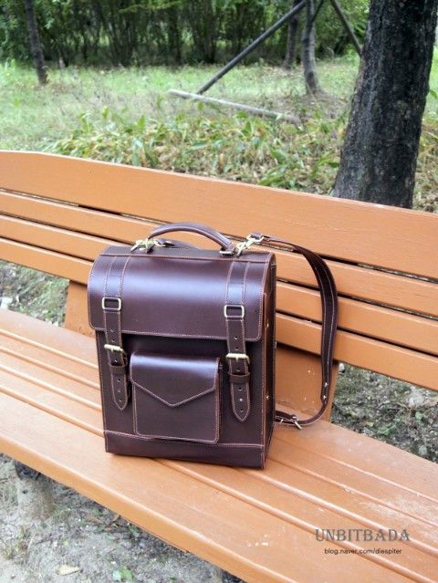 hard leather backpack