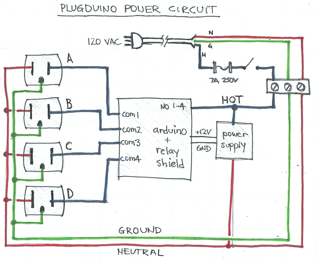 Plugduino - Arduino Based 120 Volt Outlet Controller : 15 Steps (with ...
