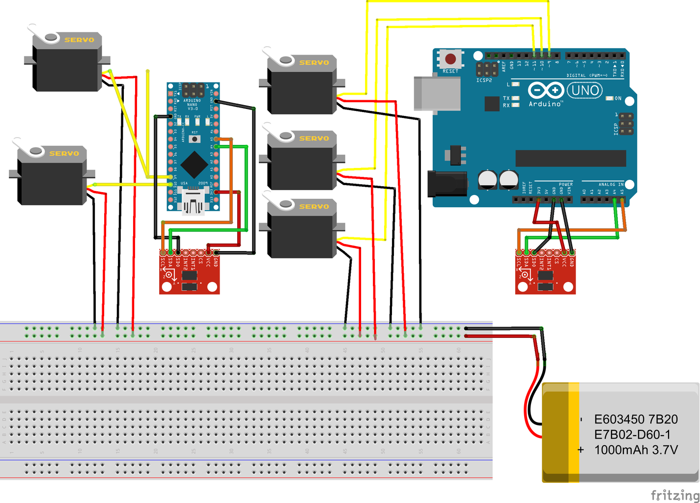 Controlled Robotic Arm With Hand Gestures : 3 Steps - Instructables