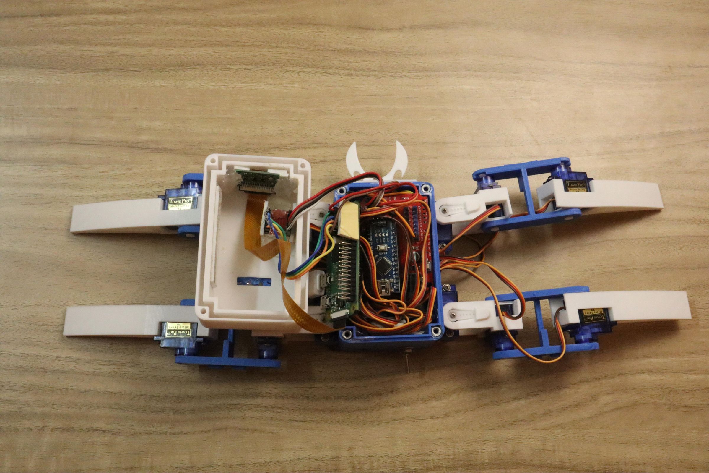 SPYDER a Speech &  Controlled Surveillance Spider Robot 14