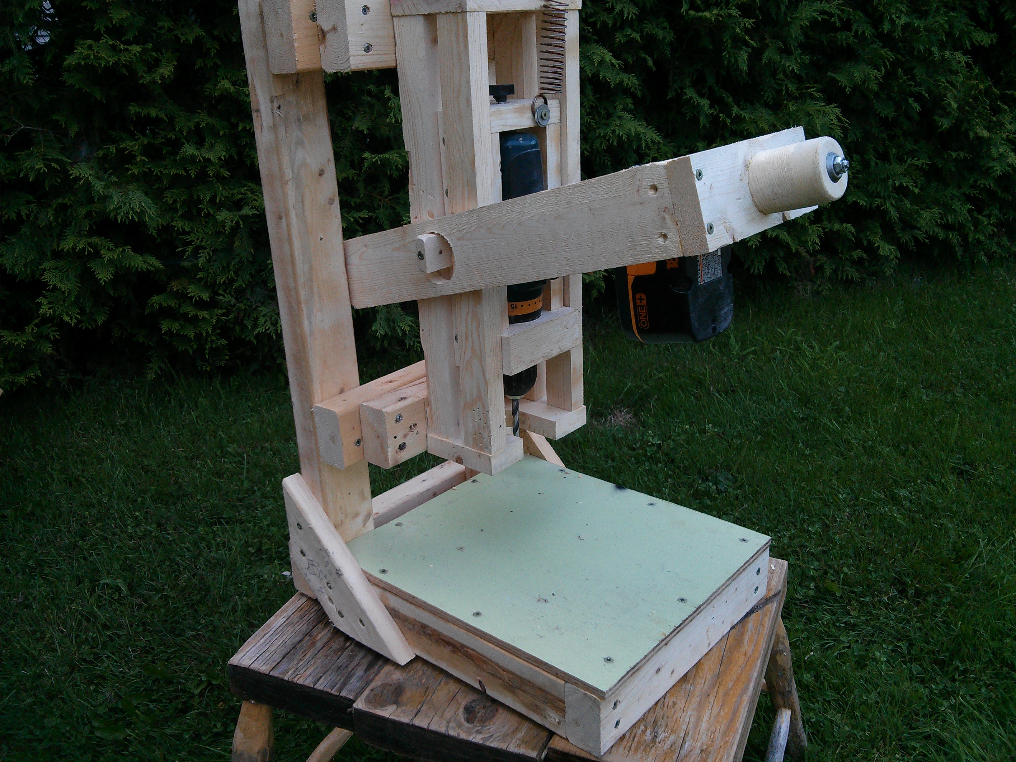 The Wooden Cordless Drill Press 10 Steps (with Pictures) Instructables