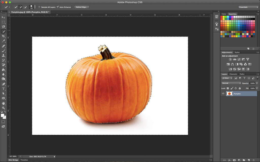 remove a background in photoshop cs6