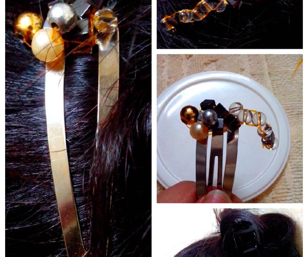 Personalized Beaded Hairclip