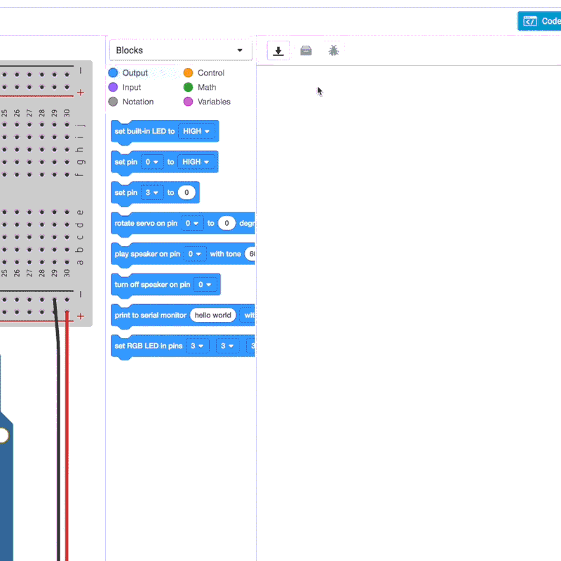Digital Input With a Pushbutton With Arduino in Tinkercad | Trybotics