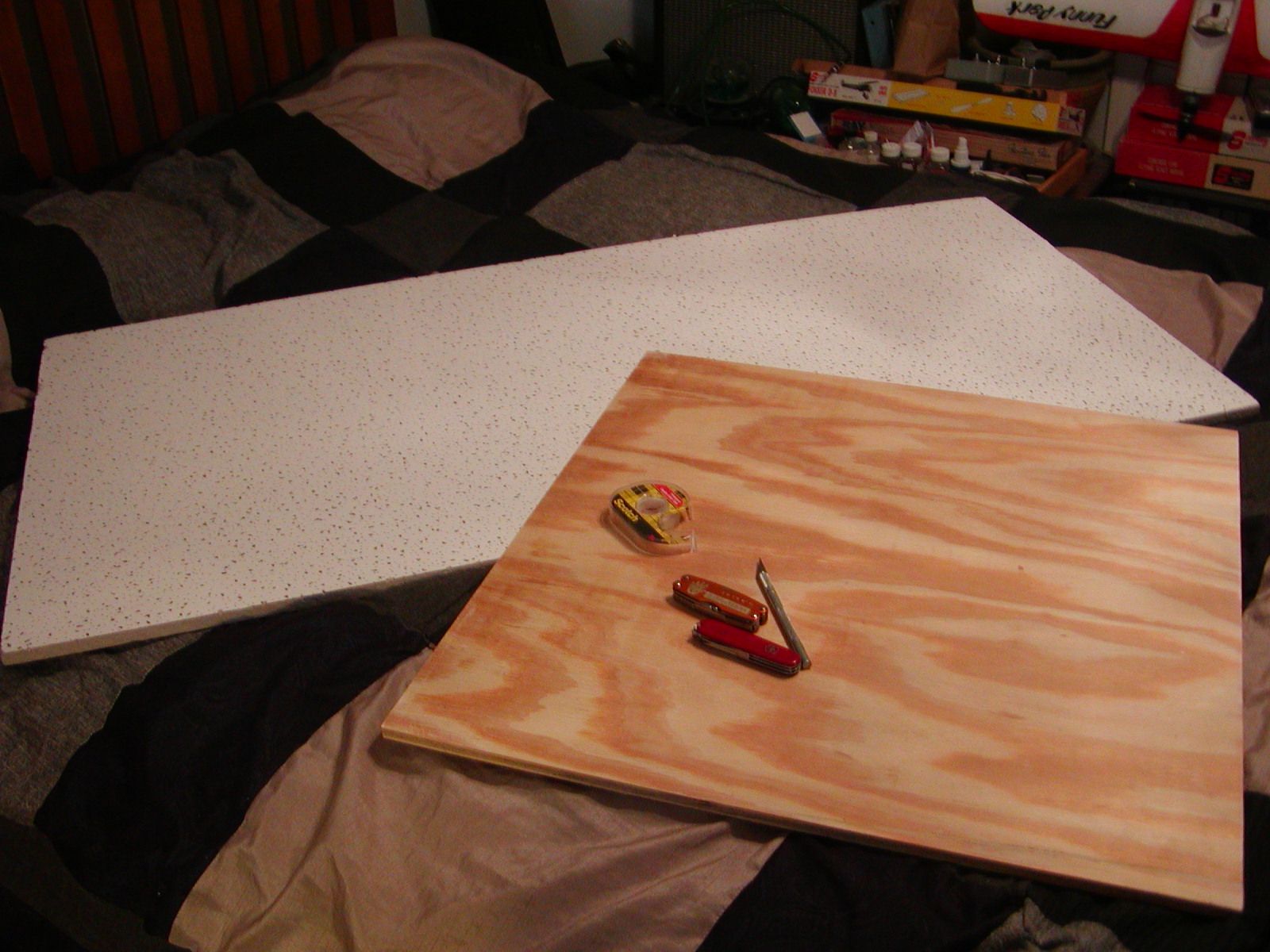 balsa model building board