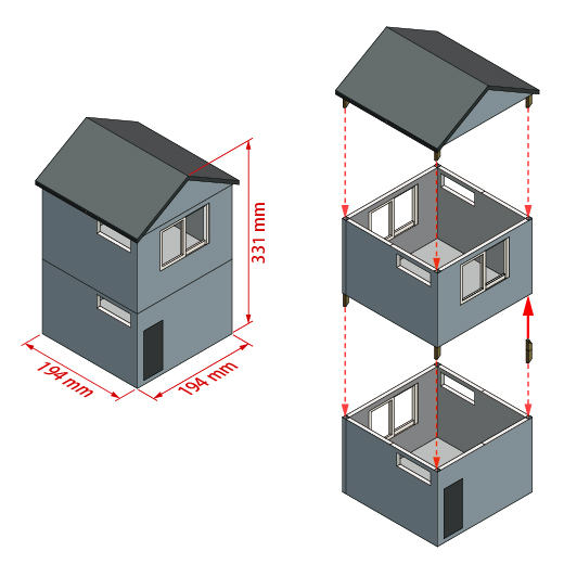 papercraft dollhouse