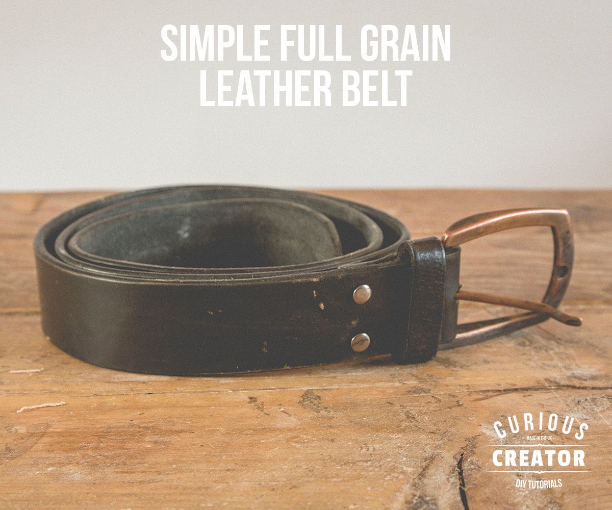 simple leather belt