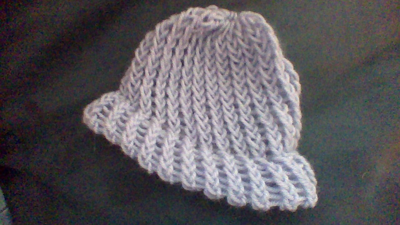 loom knit slouchy hat