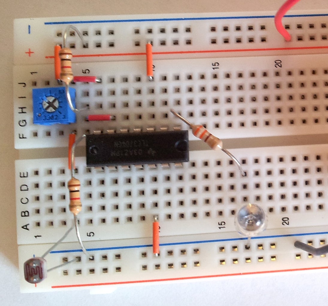 Simple Light Detector With Sensitivity Control : 7 Steps (with Pictures ... Circuit Diagram