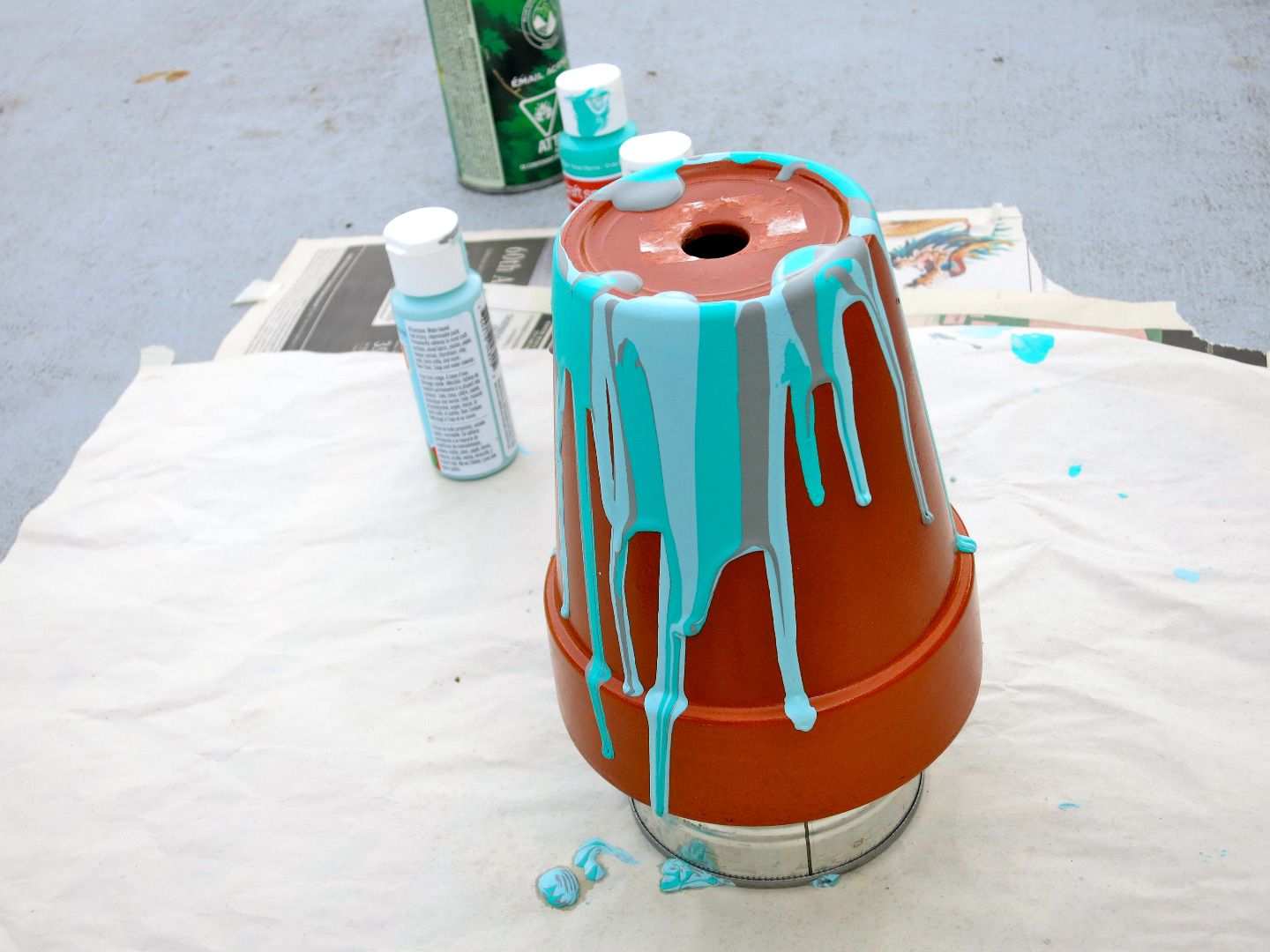 Drip Paint Flower Pot 4 Steps (with Pictures) Instructables