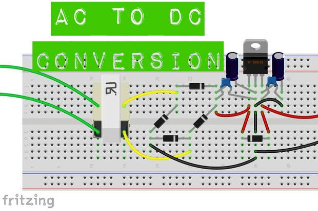 Ac To Dc Conversion 3 Steps Instructables