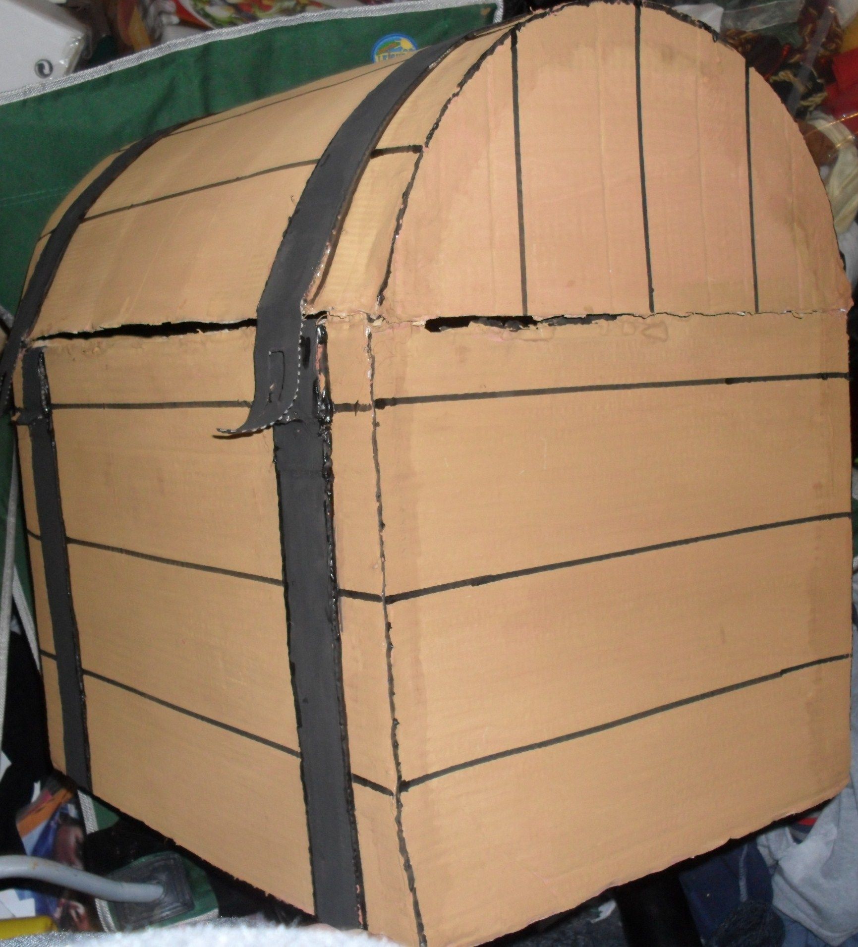 Cardboard Props How to Make a Pirate Treasure Chest 10 Steps (with