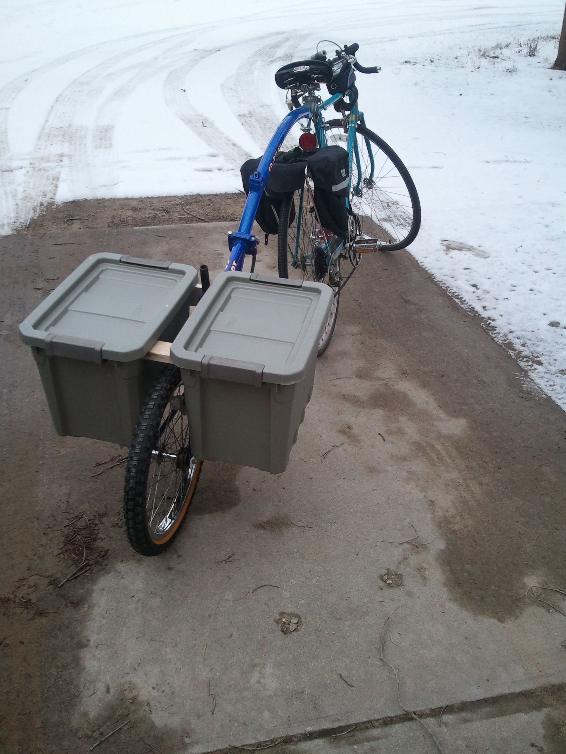 Single Wheel Bicycle Trailer 9 Steps Instructables