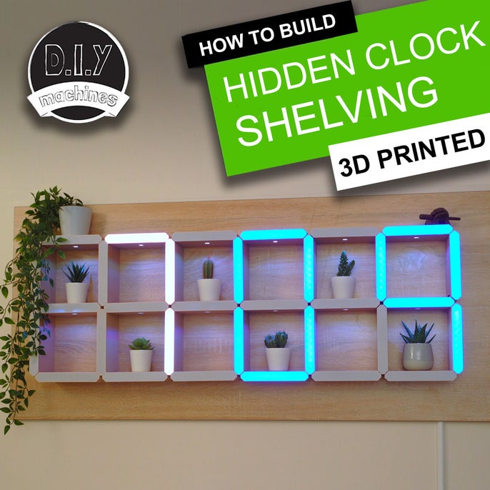 How to Build a Giant Hidden Shelf Edge Clock