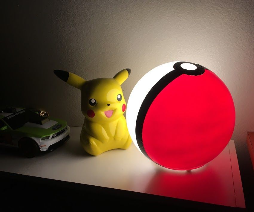 DIY guide for POKEBALL Night-Light with step-by-step instructions