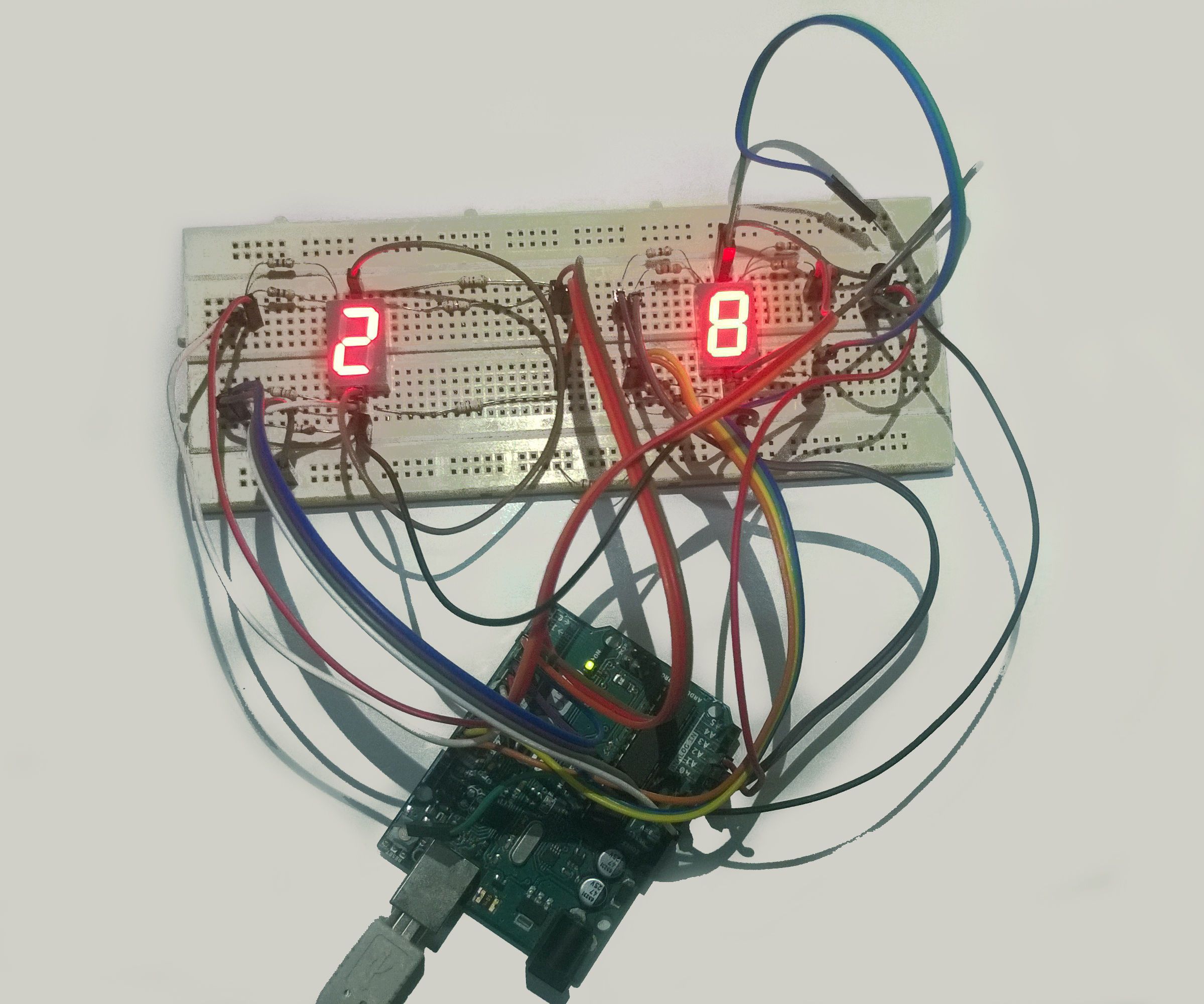 arduino 7 segment display 0-9 counter (sayıcı) DIY Project to Discover ...