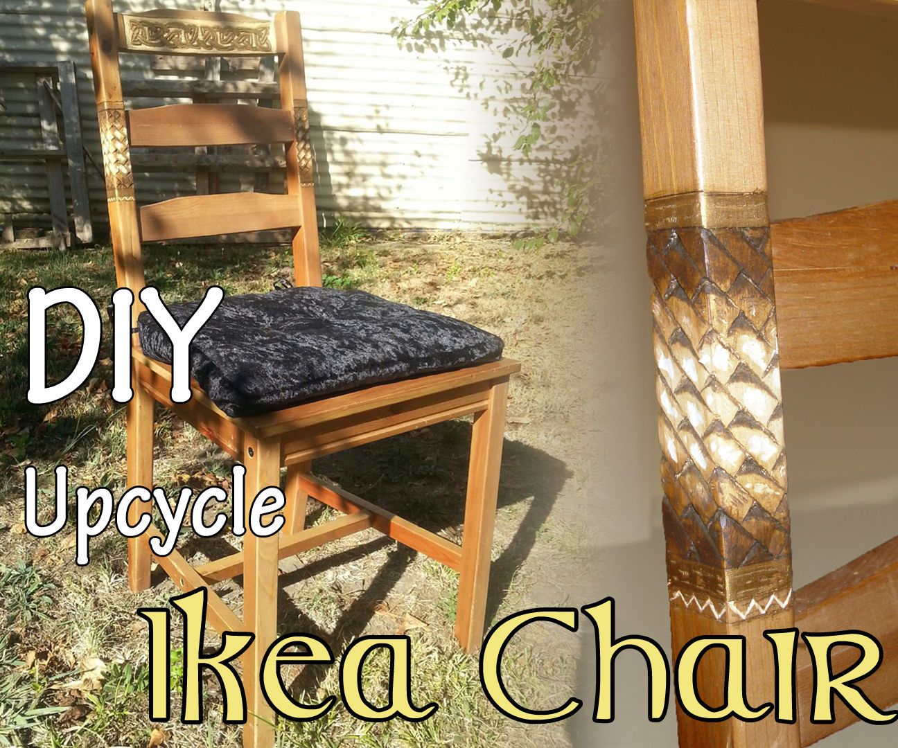 Upcycled Carved & Painted Wood Kitchen Chair 13 Steps (with Pictures
