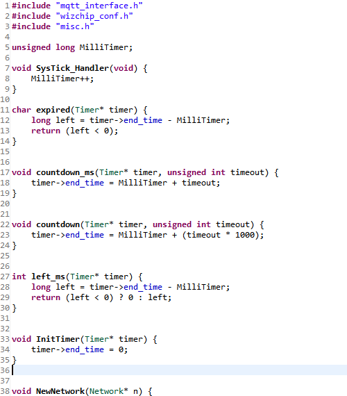 How to Implement Embedded Mqtt Client Using W5500 IC. | WIZnet Makers