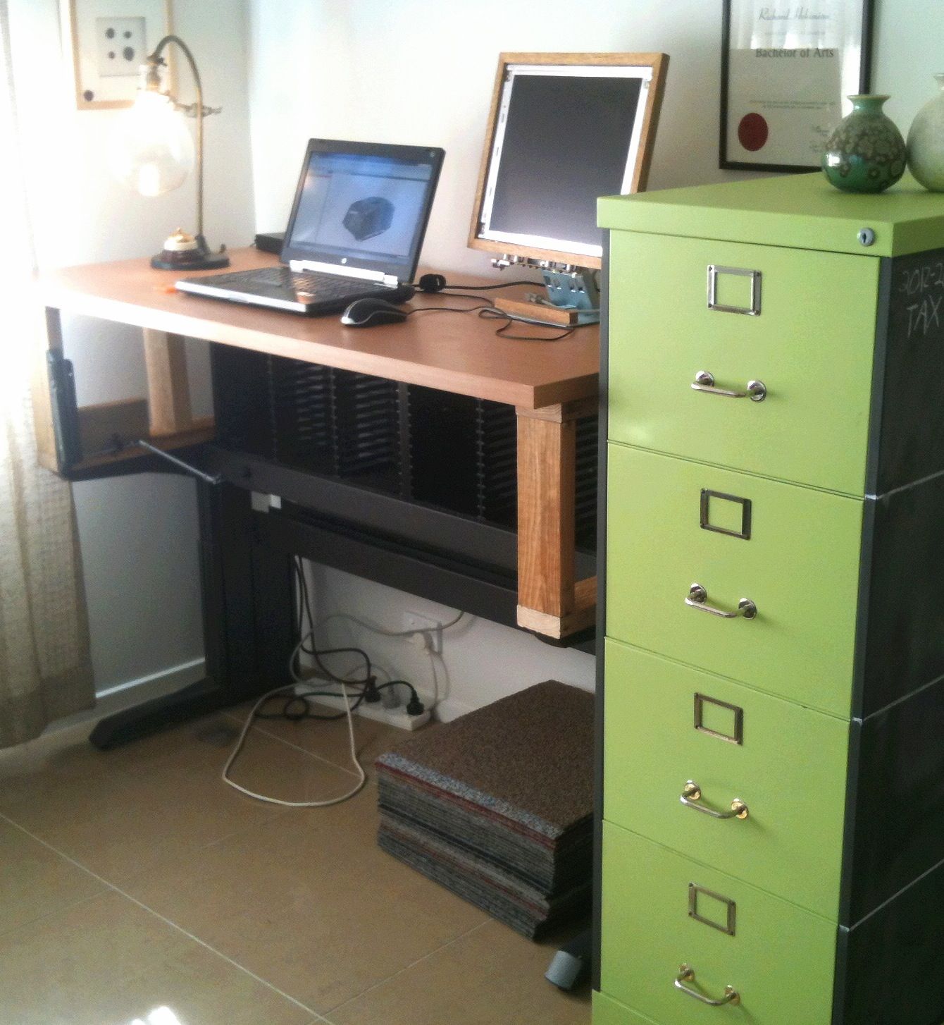 DIY guide for Schiavello Adjustable Stand-up Desk Conversion with step-by-step instructions