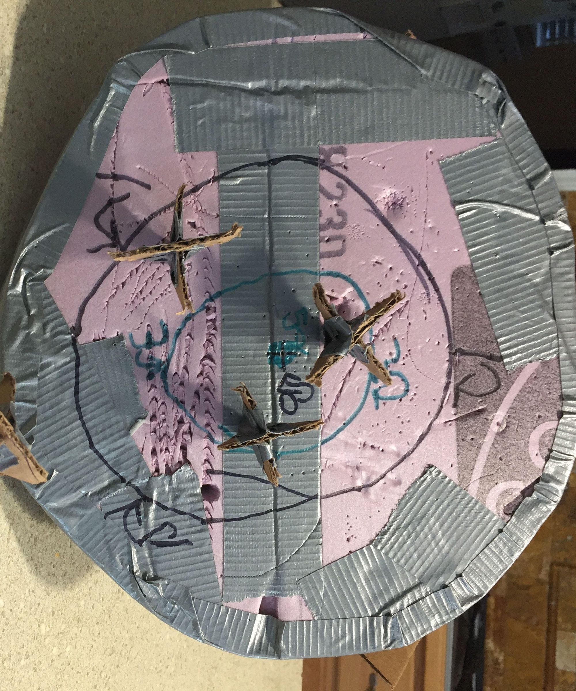 Cardboard Darts/dart Board 4 Steps Instructables