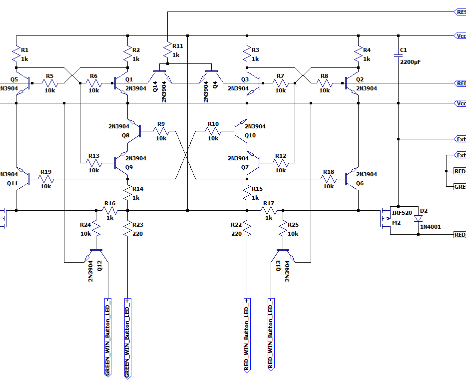 2 player (or more) ttl jeopardy circuit DIY Project DIY Project Image