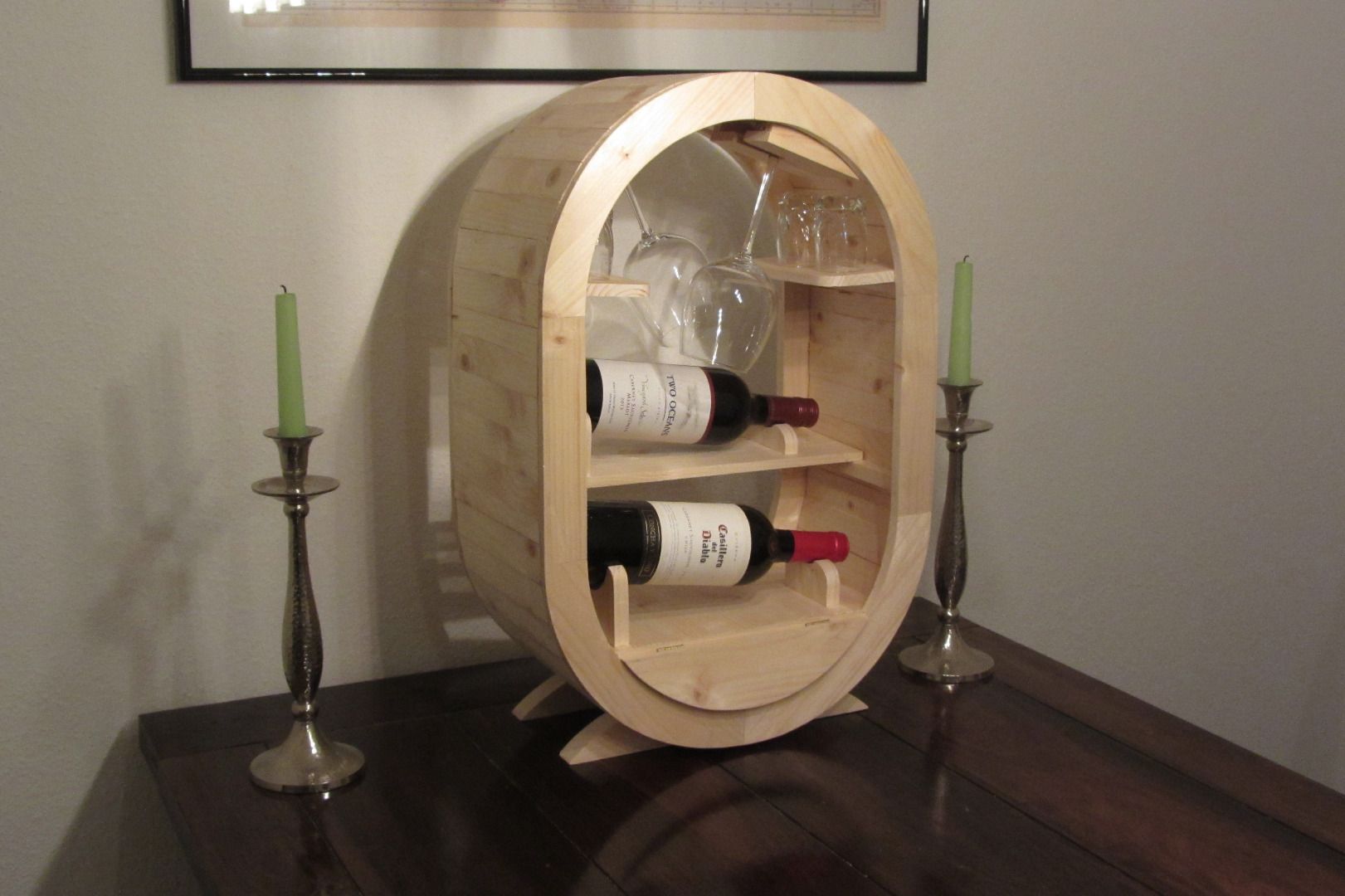 A BarrelStyle Wine Rack a 2x4 Project 7 Steps (with Pictures