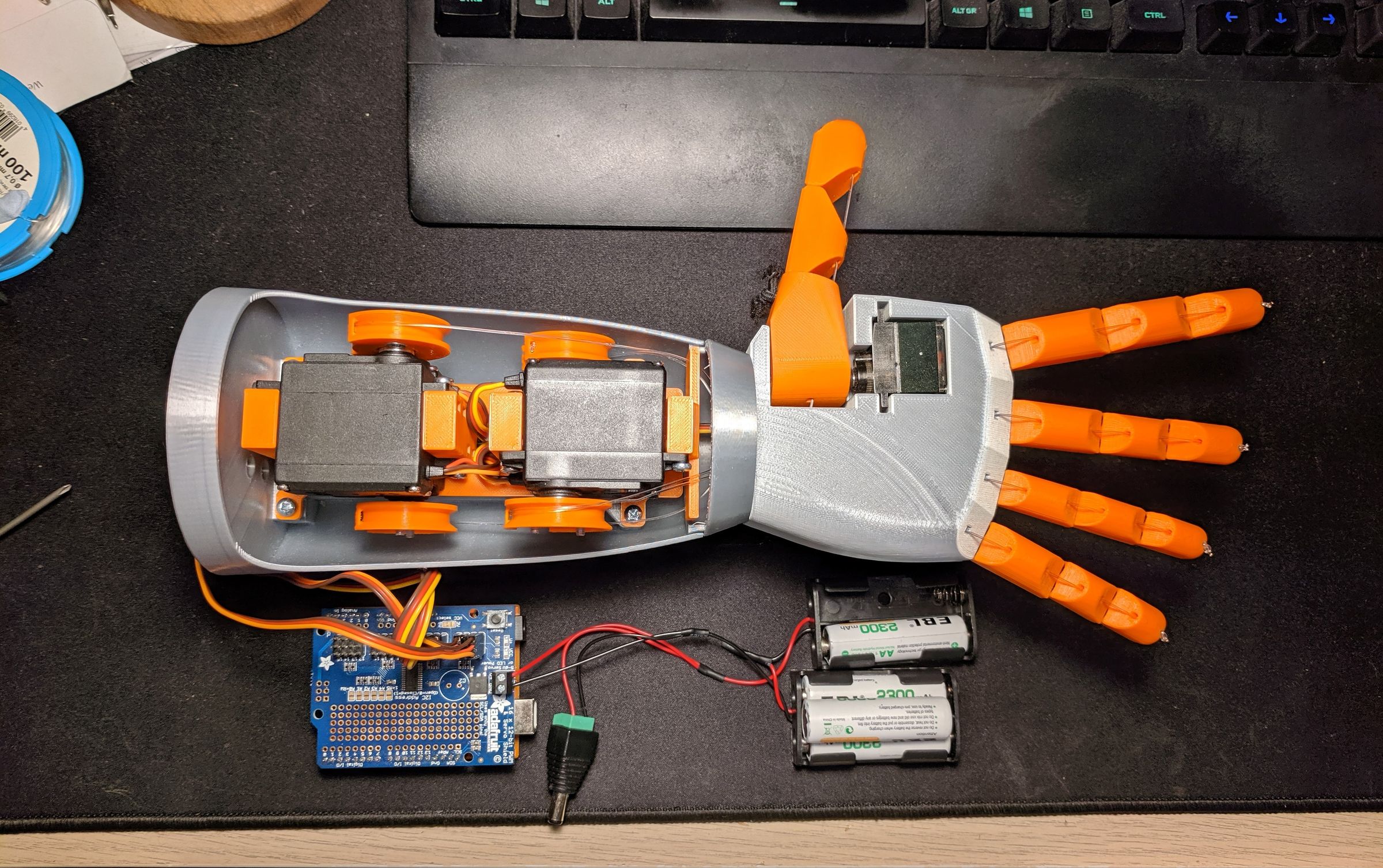 3d printed robot arm instructables