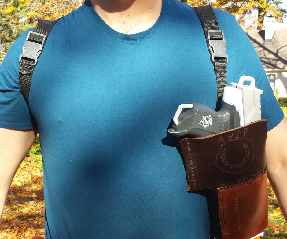 Leather NerfGun Holster 6 Steps Instructables