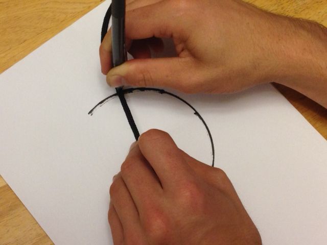 Make Shift Compass For Drawing Circles 5 Steps Instructables