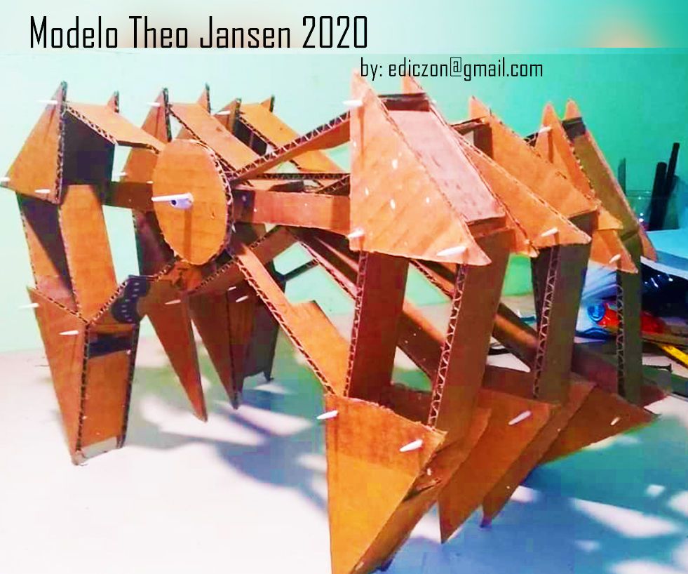 DIY guide for Modelo THEO JANSEN in CARDBOARD with step-by-step instructions
