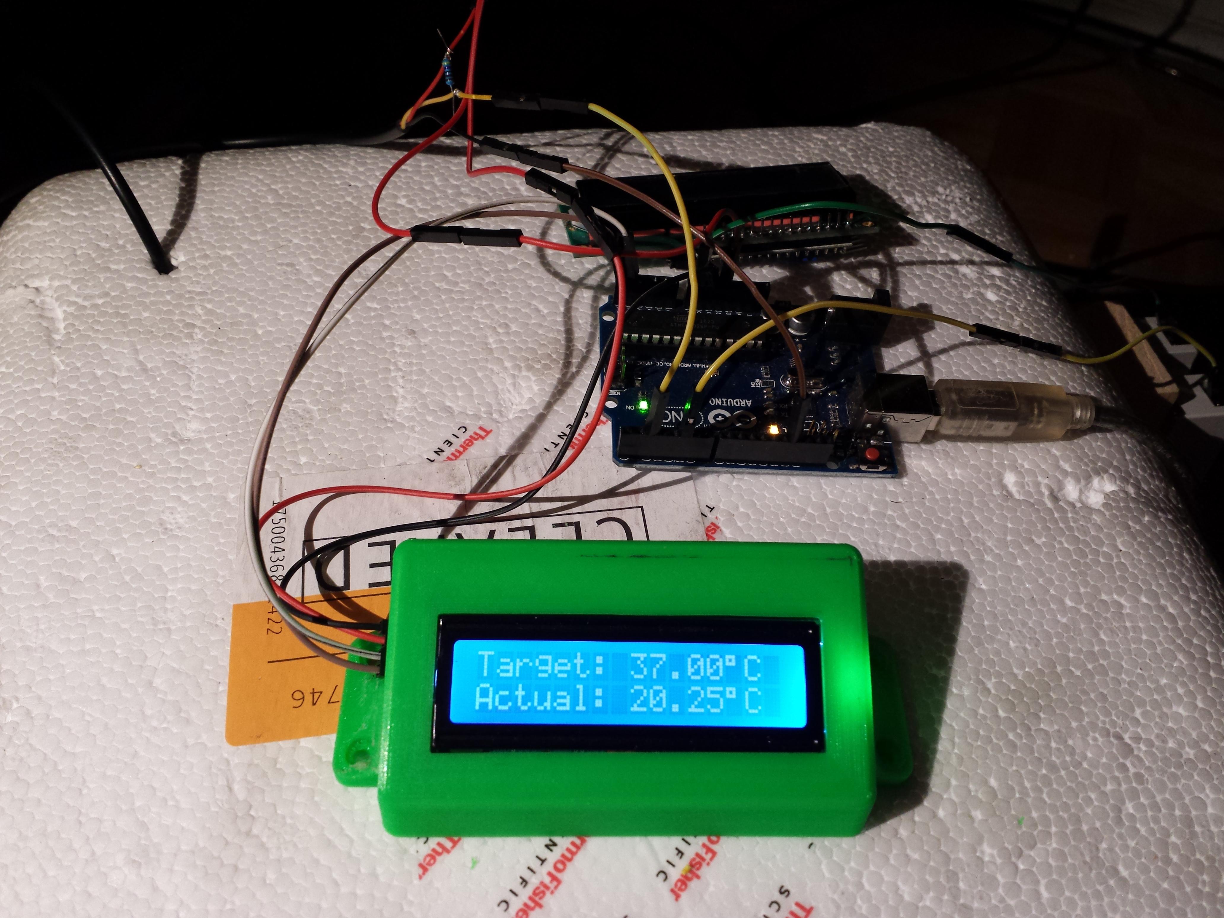 Temperature Controlled Incubator Using Arduino 4 Steps Instructables