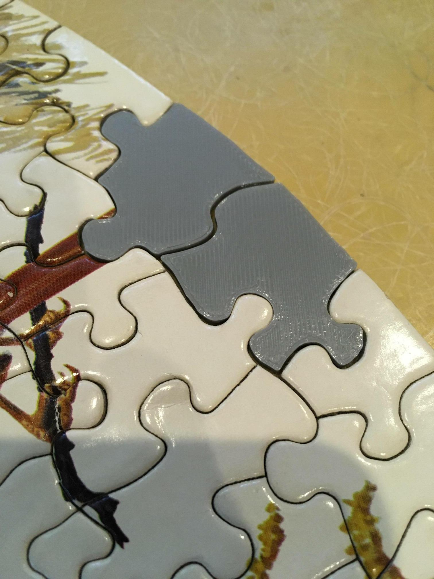 Replace Missing Jigsaw Puzzle Pieces With 3D Printer 6 Steps (with