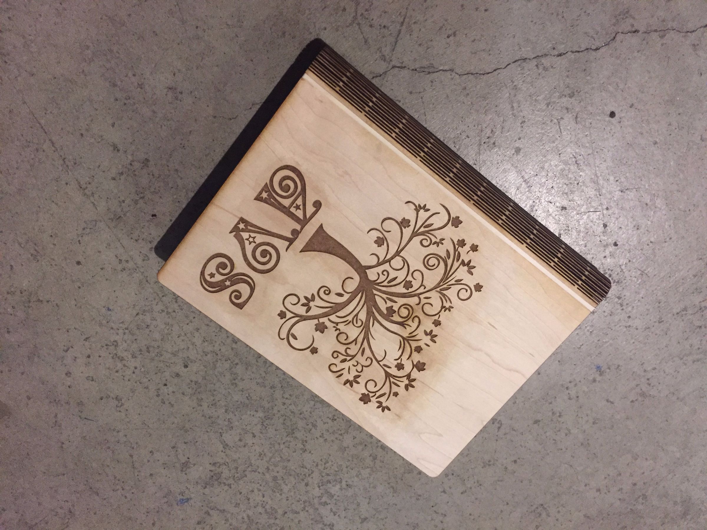 Laser Cut Notebook With Living Hinge 5 Steps Instructables