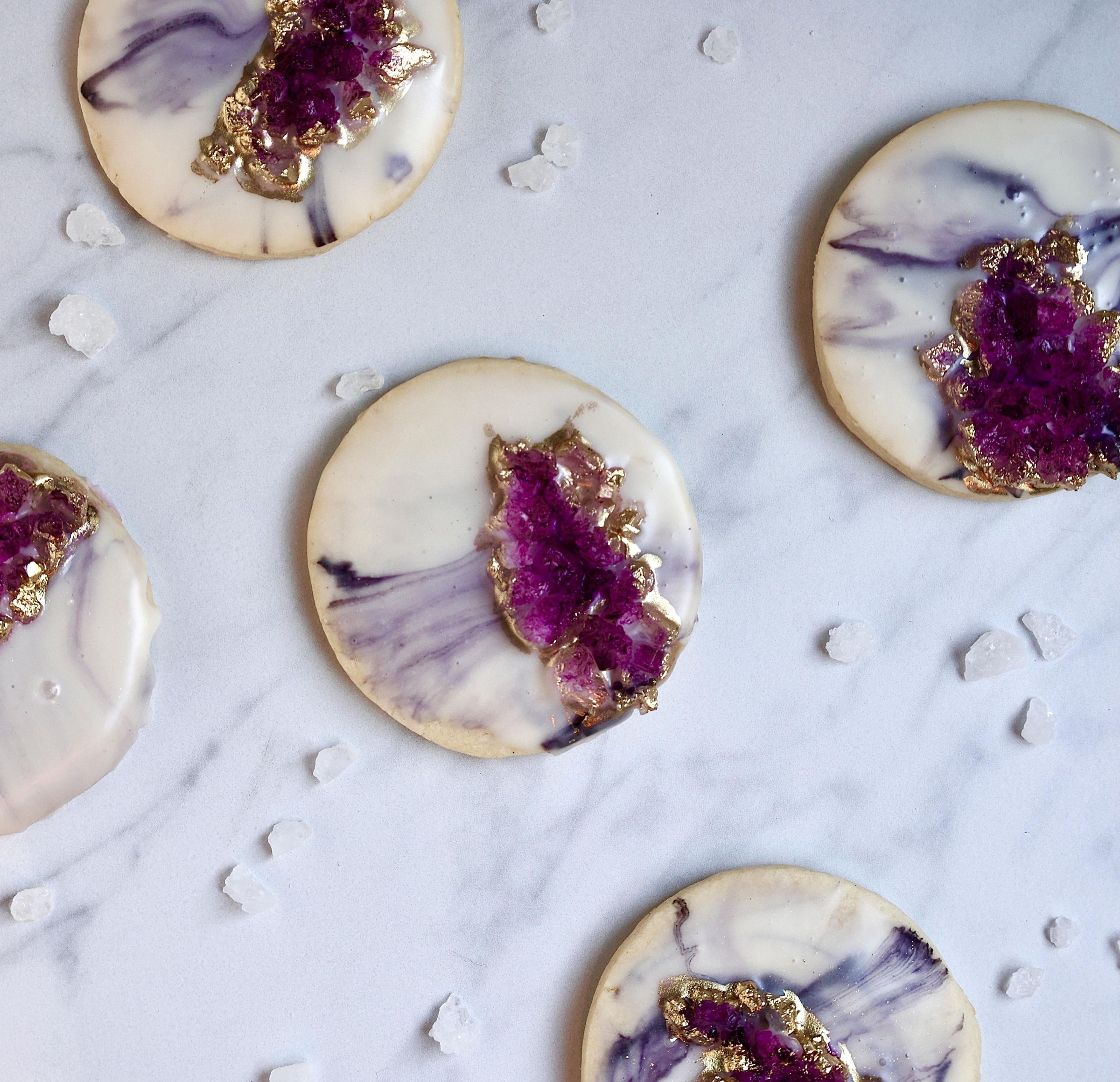 Geode Sugar Cookies